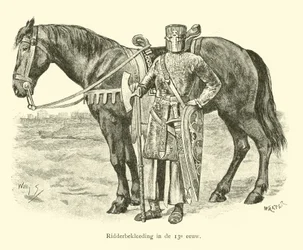 Knight in armour, 13th Century